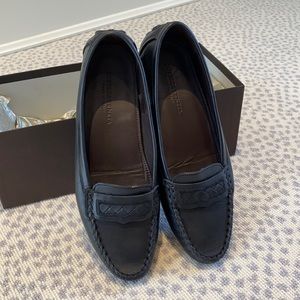 Bottega Veneta black driving moccasins